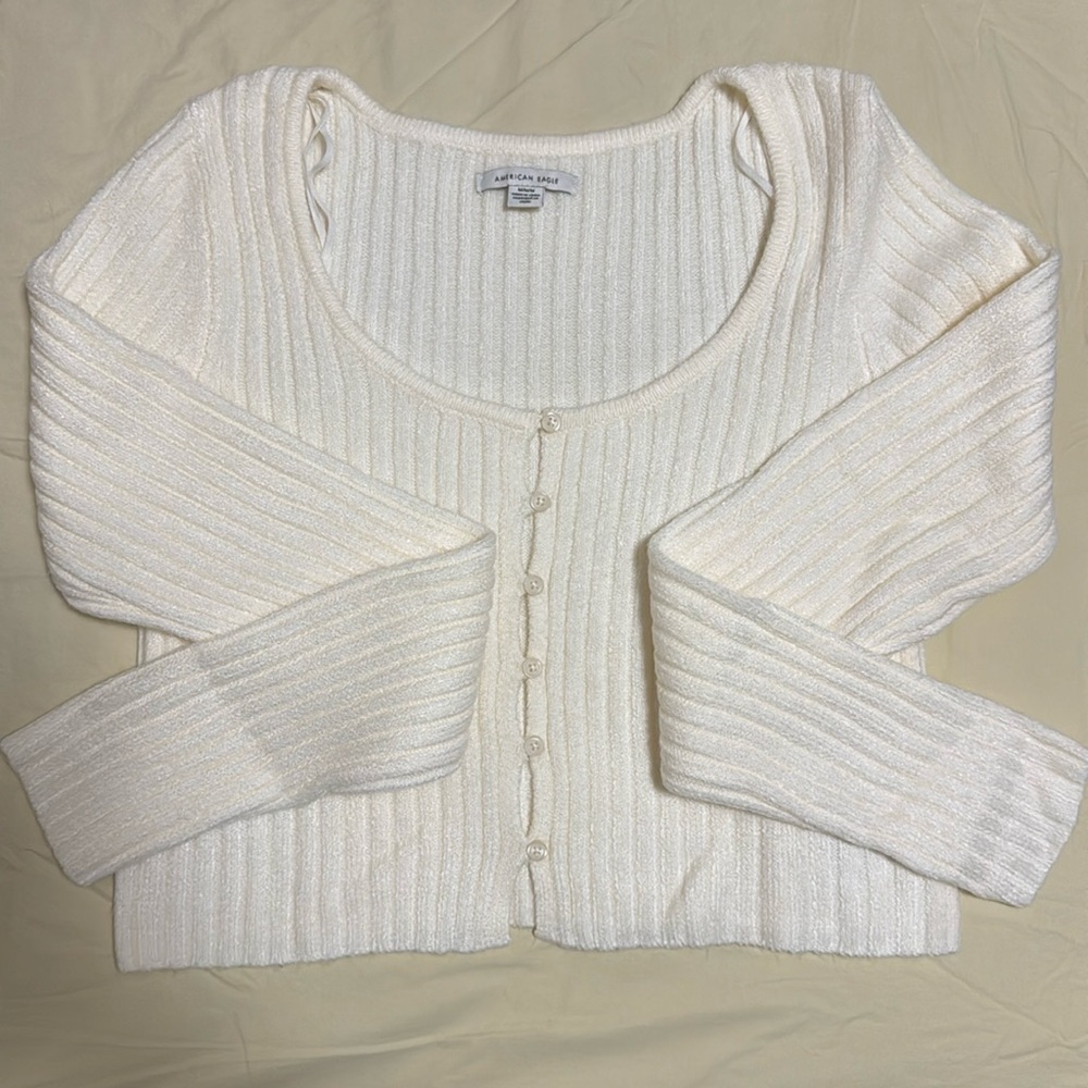 New Without Tag AE Button-Front Cardigan